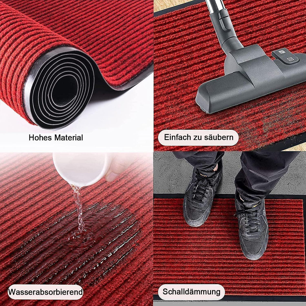 Läufer 90x300cm Rutschfest – Schmutzfangmatte für Flur & Eingang