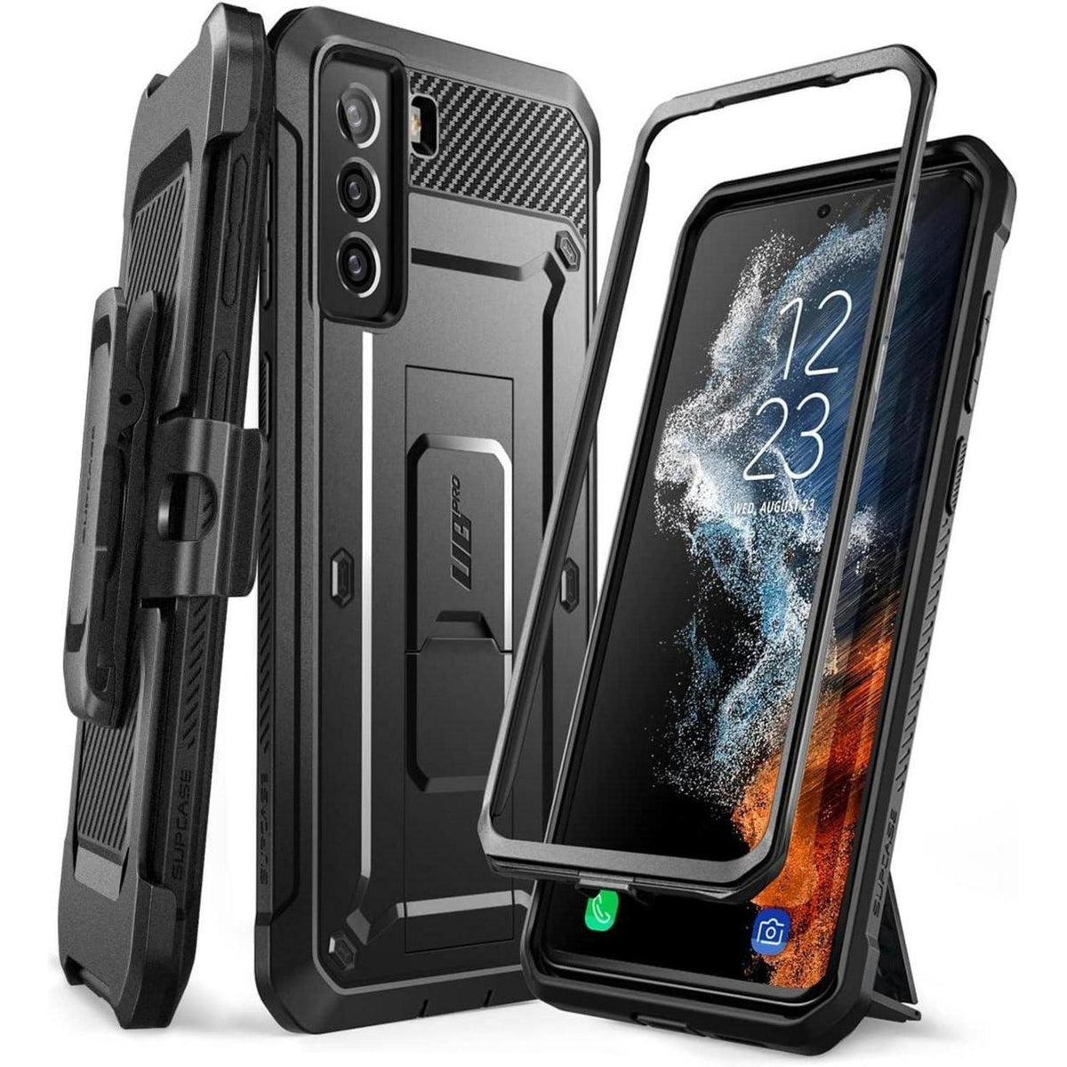 Outdoor Hülle für Samsung Galaxy S22 mit Gürtelclip & Ständer