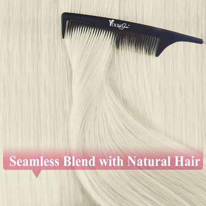 Platinblondes Tape-in Echthaarverlängerung 60cm