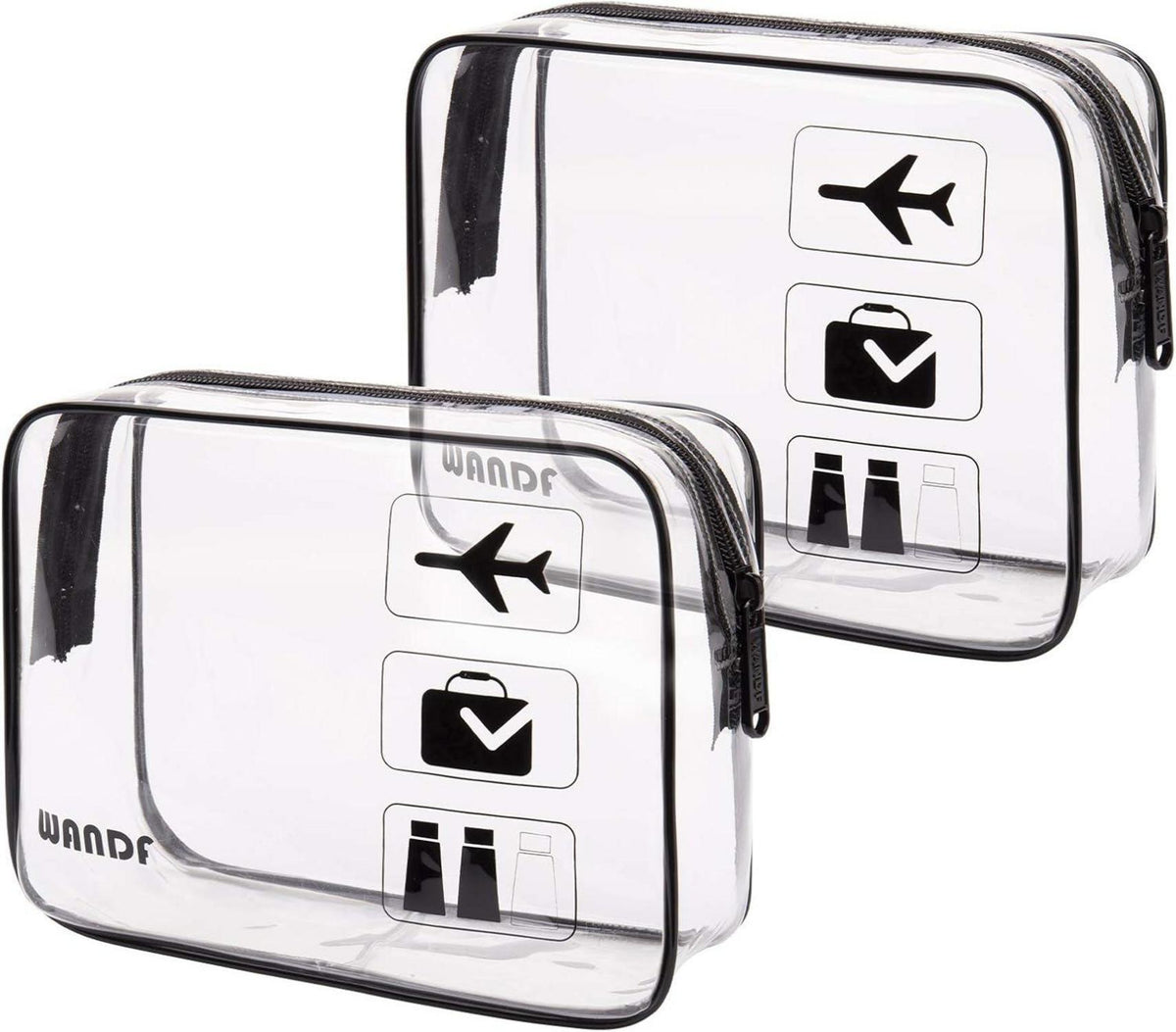 Transparente Kulturtasche für Flüssigkeiten, Kosmetik und mehr