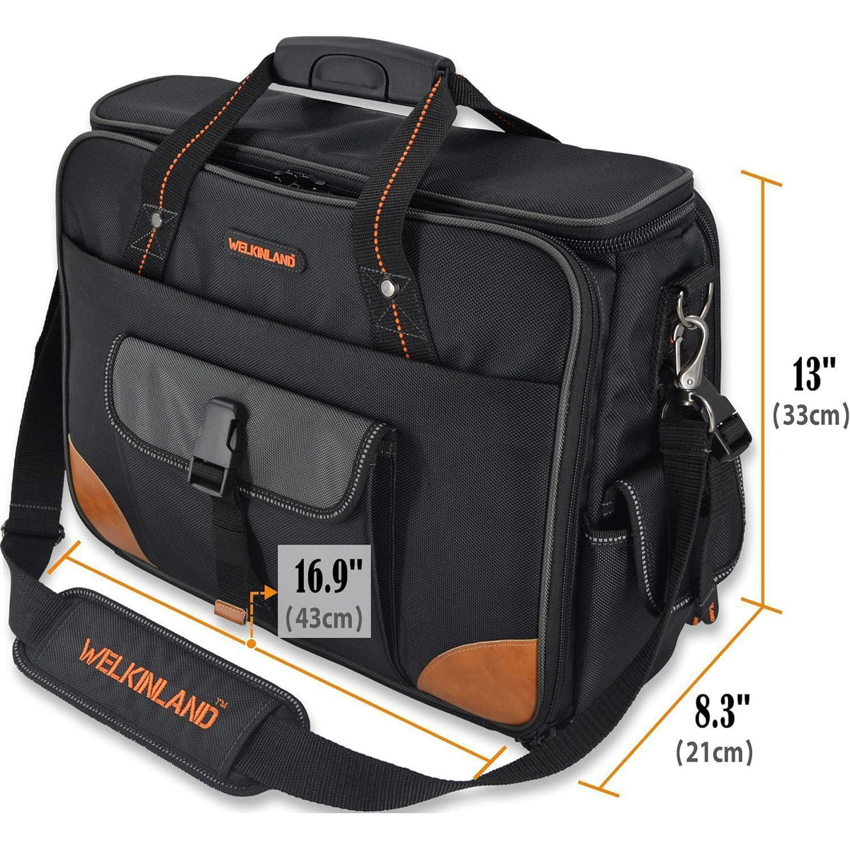 Werkzeugtasche Elektriker 88 Fächer, 17" Laptopfach, robust