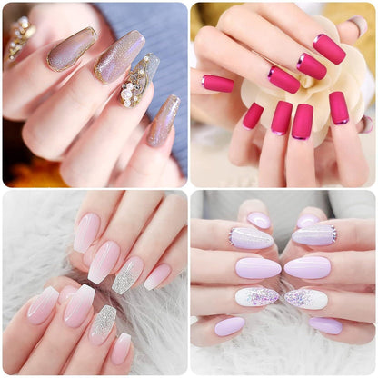 500er Set French Acryl Nägel – Falsche Nägel mit Kleber