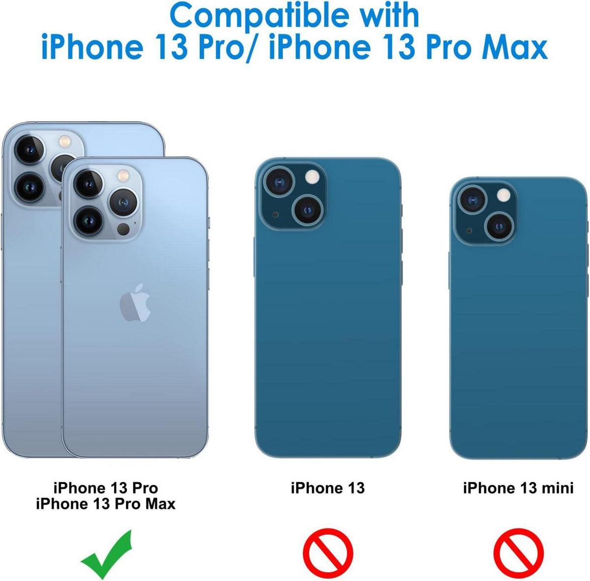 iPhone 13 Pro Max 6,7 Zoll Kameraschutz, 9H Gehärtetes