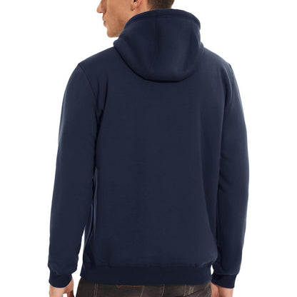 Herren Sherpa Hoodie – Warm & Winddicht – Dunkelblau XL