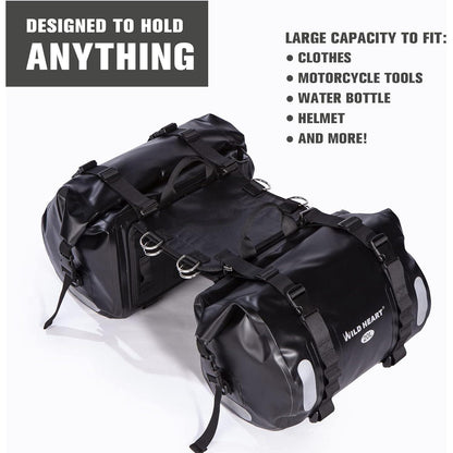 Wasserdichte Motorrad Satteltasche 40L – Robust & Vielseitig