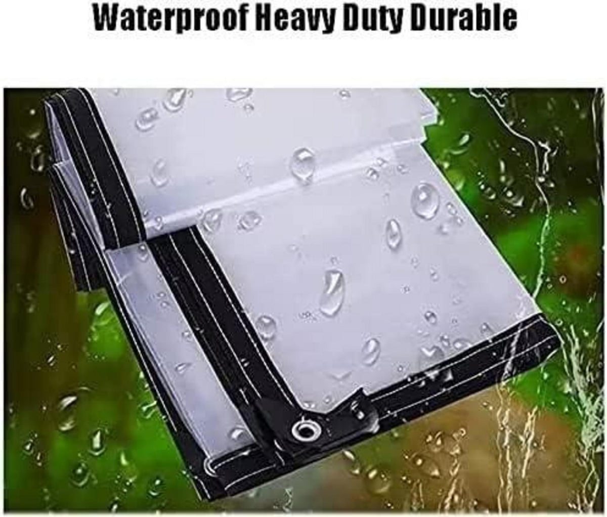 Transparente wasserdichte Abdeckplane mit ösen, 2x3m