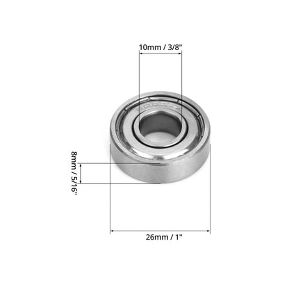Rillenkugellager 6000ZZ 10x26x8mm, 20 Stück, doppelt geschirmt