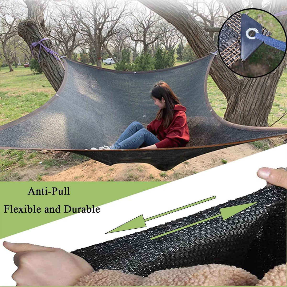 Sonnenschutz Stoff mit Ösen – 2x6m Garten & Pflanzen Schutz
