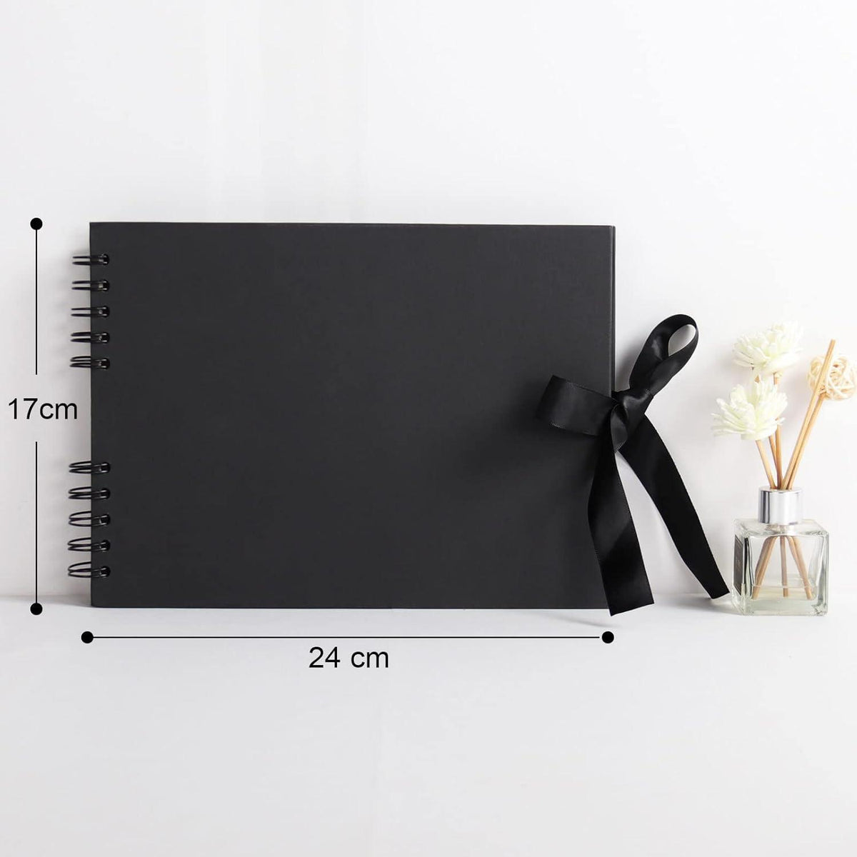 DIY Fotoalbum zum Selbstgestalten 24x17 cm Schwarz