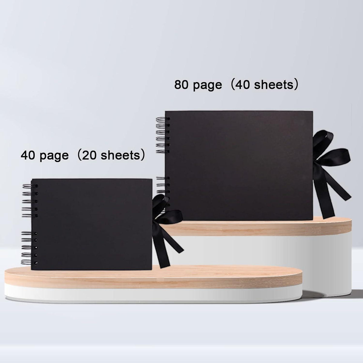 DIY Fotoalbum zum Selbstgestalten 24x17 cm Schwarz