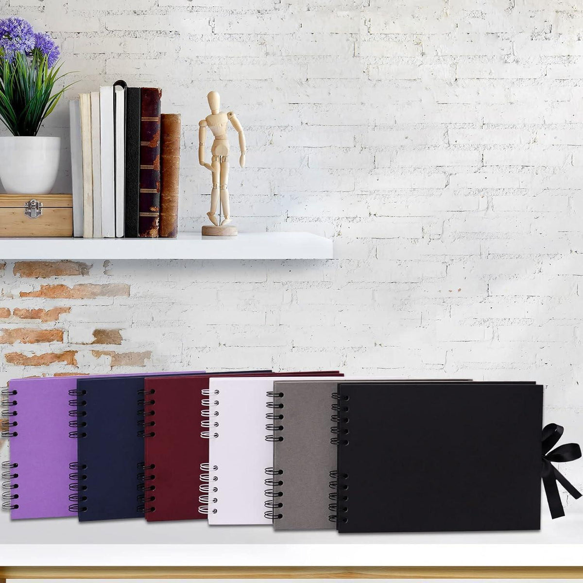 DIY Fotoalbum zum Selbstgestalten 24x17 cm Schwarz
