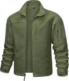 Outdoor Fleecejacke Winddicht Taktische Armee mit 7 Taschen