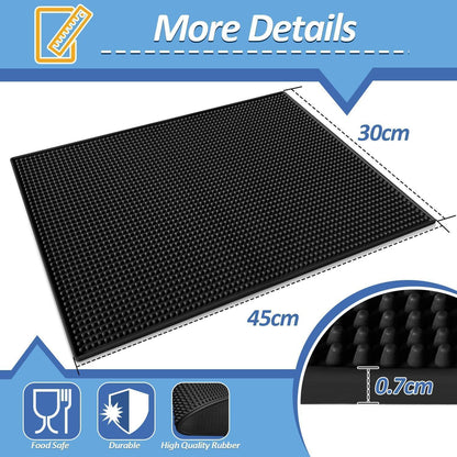 45x30cm Premium Barmatte Abtropfmatte Silikon Rutschfest
