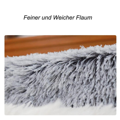 Flauschiges Hundebett mit Memory Foam – 120x80cm Braun