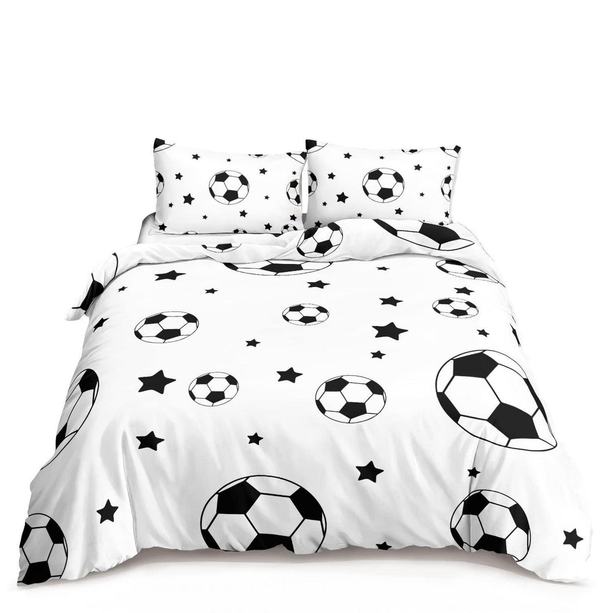 Fußball Bettwäsche Set Kinder 220x230cm mit Kissenbezügen
