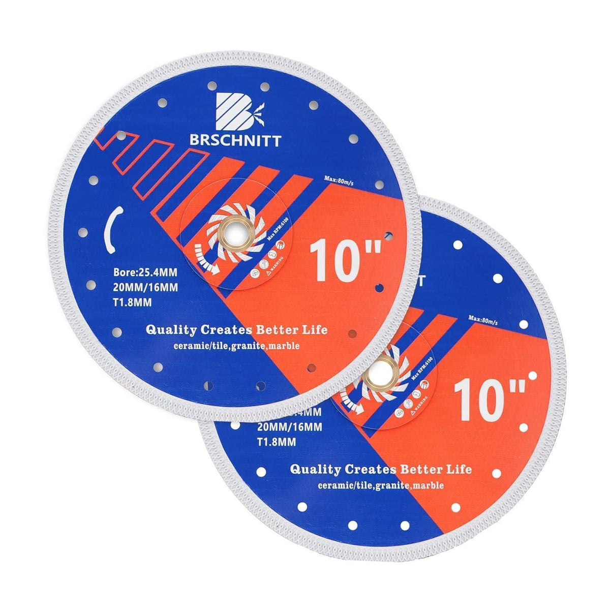 Diamant Trennscheibe 250mm Turbo Mesh für Fliesen & Stein
