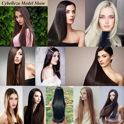 60cm Clip in Haarverlängerung Schwarz - Voluminös & Lang