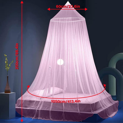 Moskitonetz Bett Rosa für Doppel- & Einzelbetten