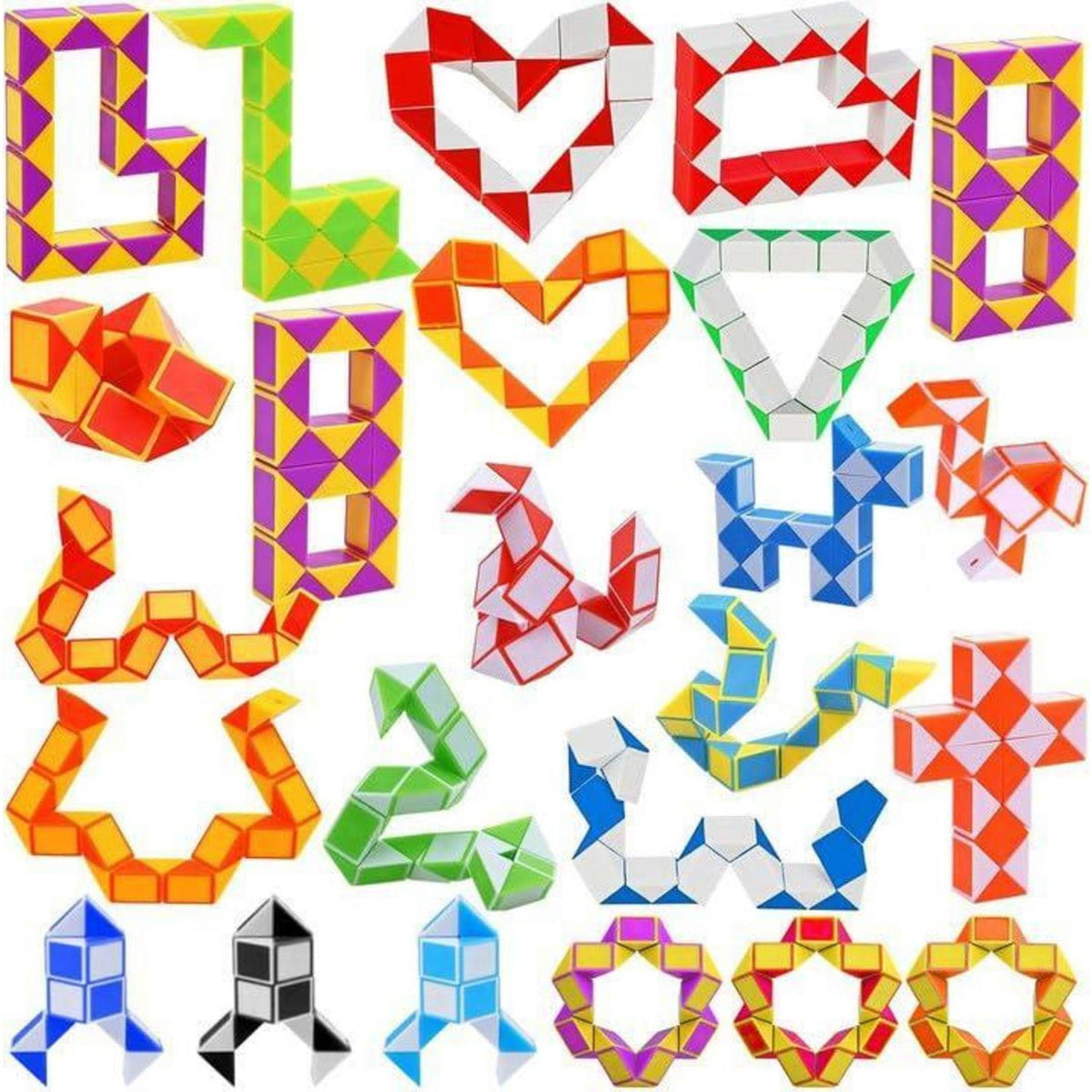 24 Mini Magische Würfel Puzzles - Kindergeburtstagsgeschenke