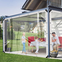 Transparente PVC Plane wasserdicht 0.4mm 4x6m, öSen, strapazierfäHig