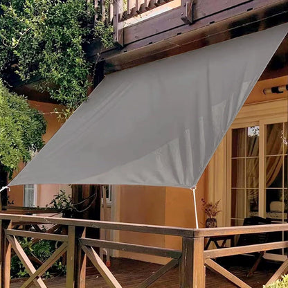 Wasserdichtes Sonnensegel 4x5m Grau mit Befestigungsseilen