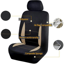 Autositzbezüge Komplettset Universal Beige Schwarz