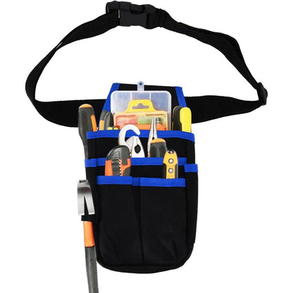 Werkzeugtasche mit Gürtel, Blau, 25x13cm, Oxford Stoff