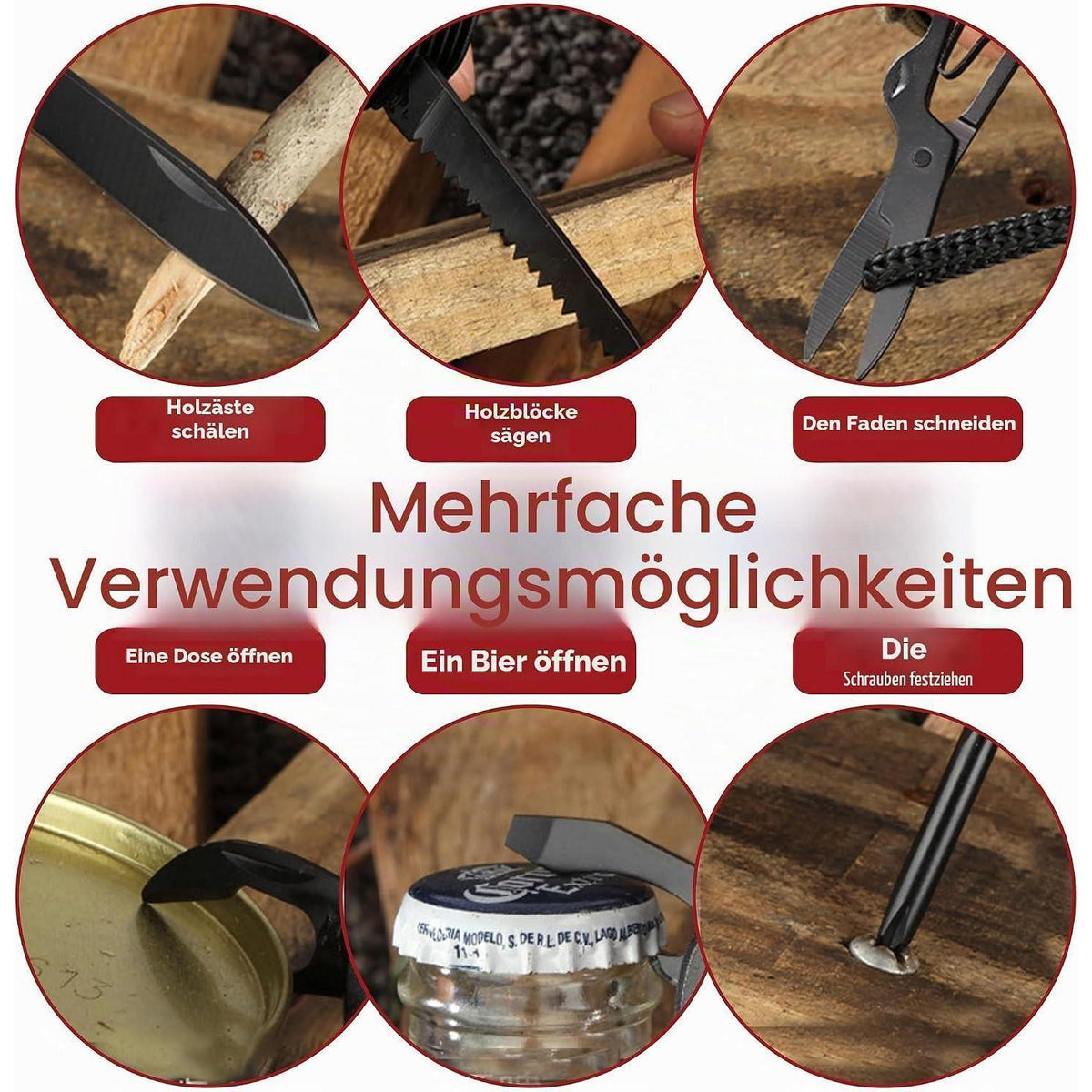 Multitool Taschenmesser 12-in-1 – Robustes Werkzeug für Outdoor & Alltag