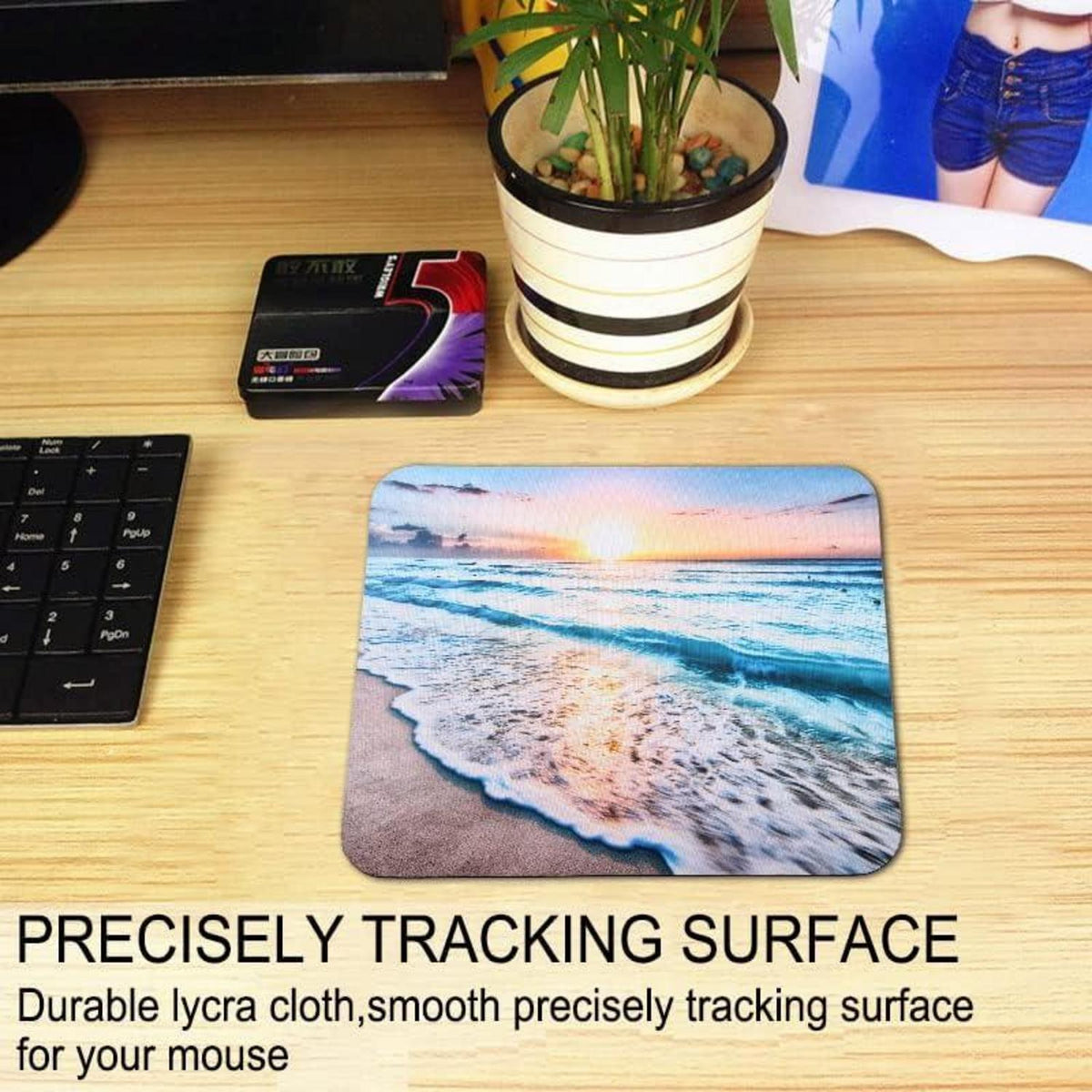 Mauspad Gaming Office mit Designs 24 x 20 x 0,3 cm