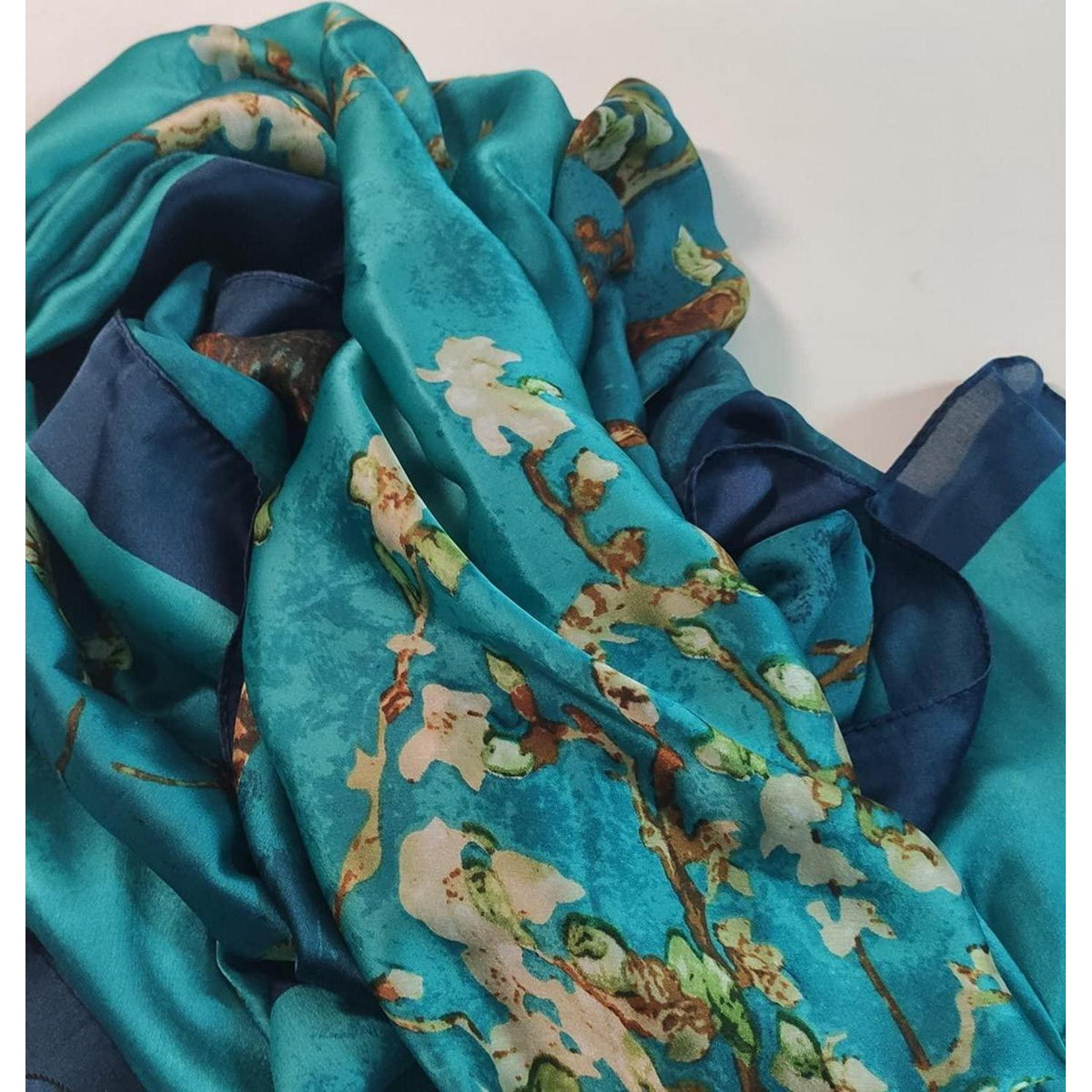 Seidenschal Damen Elegant mit Muster, Maschinenwaschbar