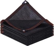 Sonnensegel Rechteckig 2x3m Schattennetz Schwarz UV-Schutz 100% HDPE