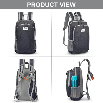Mini Wanderrucksack 10L, wasserdicht, dunkelgrau