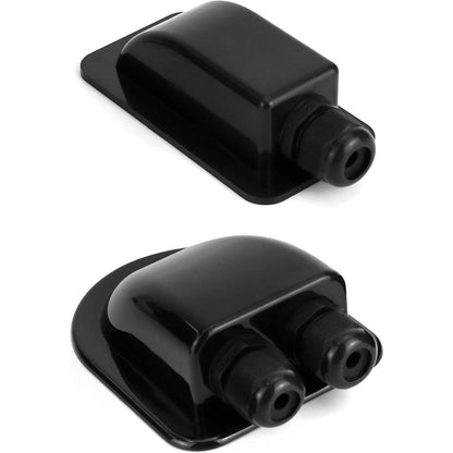 QWORK® Dachdurchführung IP68 Wasserdicht ABS Solar 2-Fach / 1-Fach
