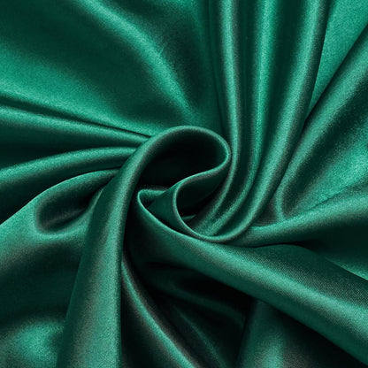 Satin Bettwäsche Set 135x200 cm, Grün Grau, 4-teilig