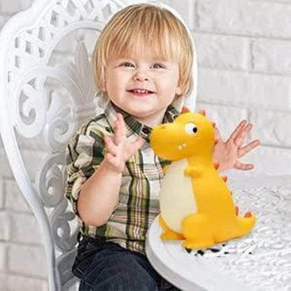 Dinosaurier Spardose Kinder Gelb PVC