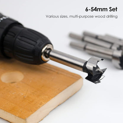 Forstnerbohrer Set 16tlg für Holz Ø6-54mm mit Holzkasten