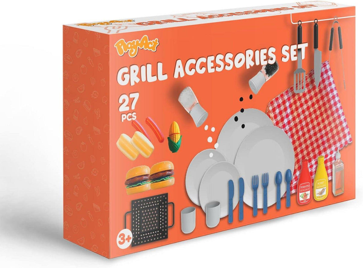 BBQ Grill Spielset für Kleinkinder - 27-teilig - Spielzeug Set