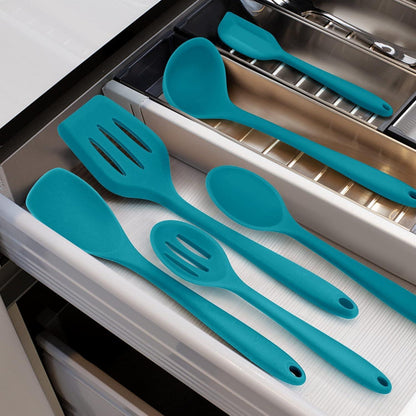 8-teiliges Silikon Küchenhelfer Set, Hitzebeständig, Dunkelblau