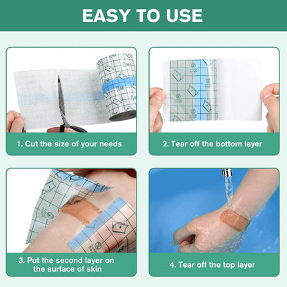 Wasserfestes Duschpflaster Rolle – Tattoo Folie & Second Skin