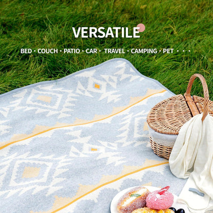 Merinowolldecke – Warm, Weich & Vielseitig – 160x220 cm – Weiß