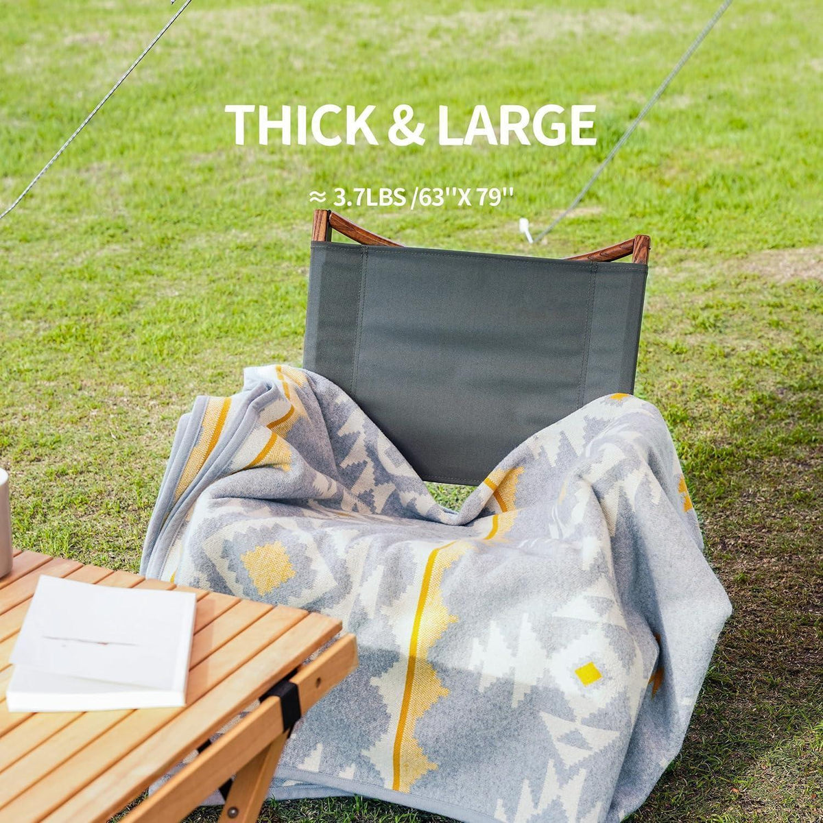 Merinowolldecke – Warm, Weich & Vielseitig – 160x220 cm – Weiß
