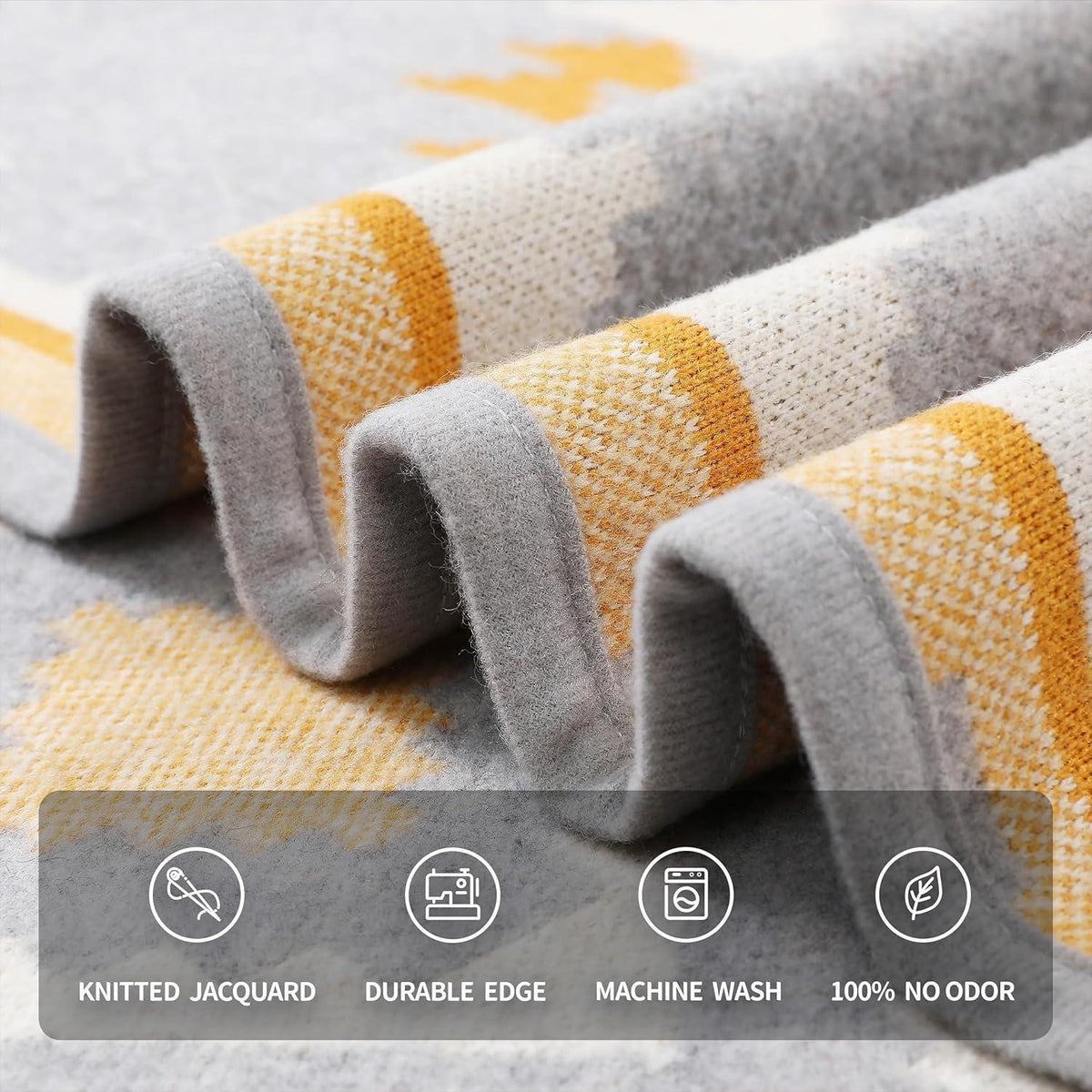 Merinowolldecke – Warm, Weich & Vielseitig – 160x220 cm – Weiß