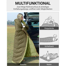 Daunenschlafsack XXL Winter – 3in1 Deckenschlafsack & Komfort
