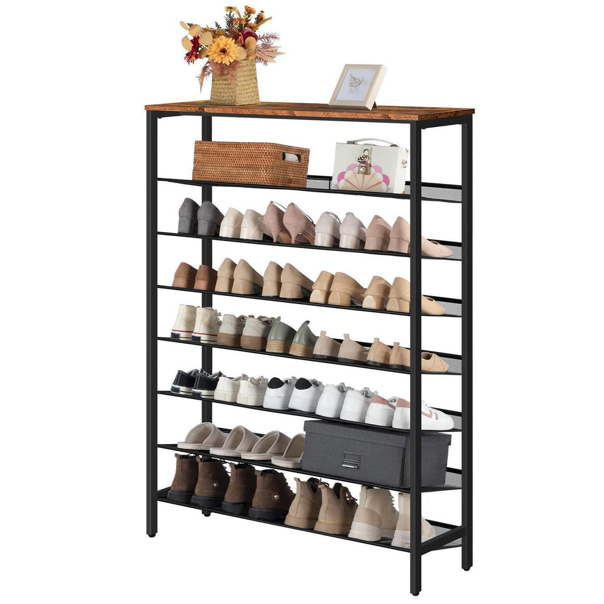 8-stöckiges Schuhregal – Schuhschrank für 32-40 Paar Schuhe