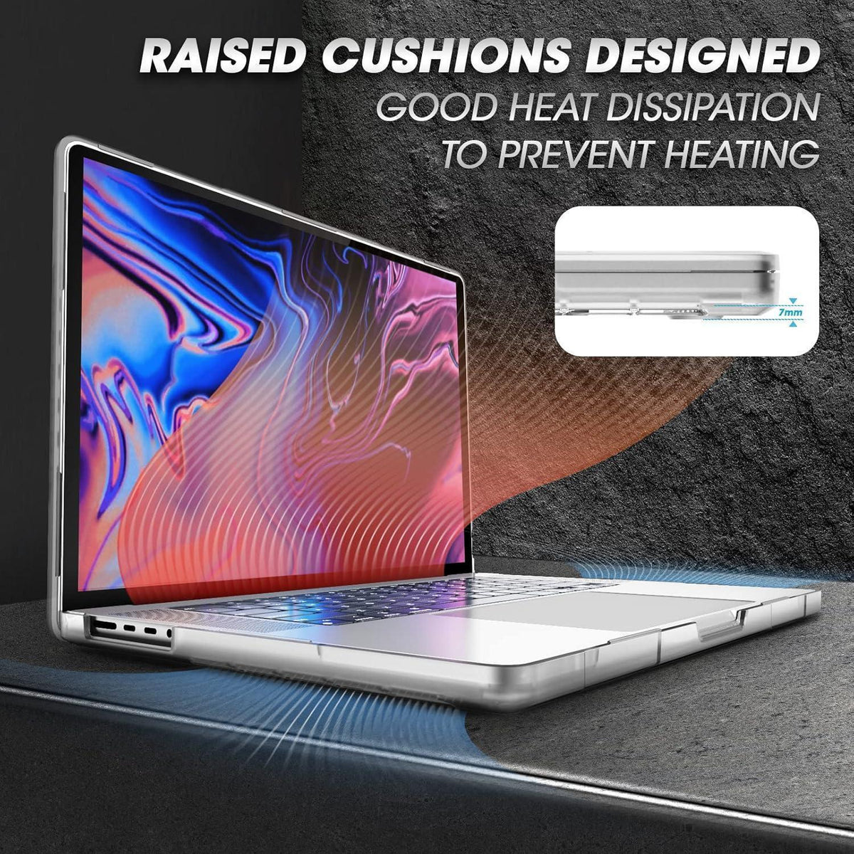 Schutzhülle für MacBook Pro 14 Zoll (2021) transparent