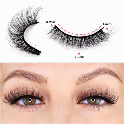7D Künstliche Wimpern Set – 10 Paar Russian Volume Lashes