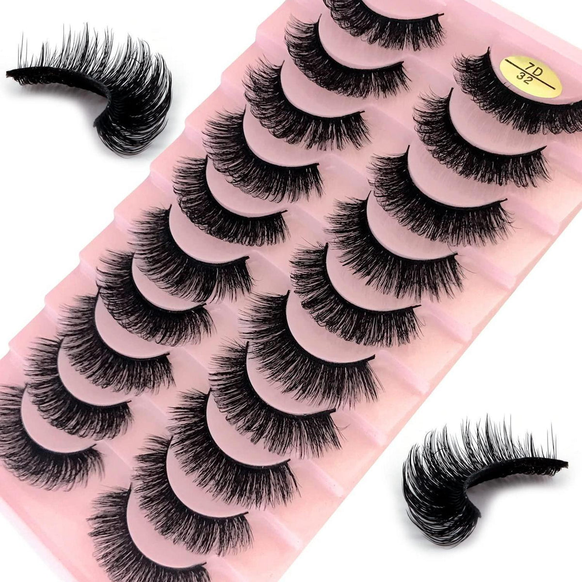 7D Künstliche Wimpern Set – 10 Paar Russian Volume Lashes