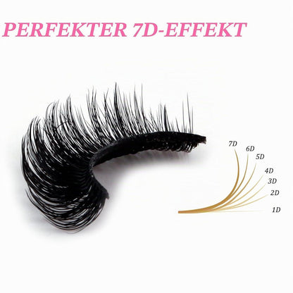 7D Künstliche Wimpern Set – 10 Paar Russian Volume Lashes