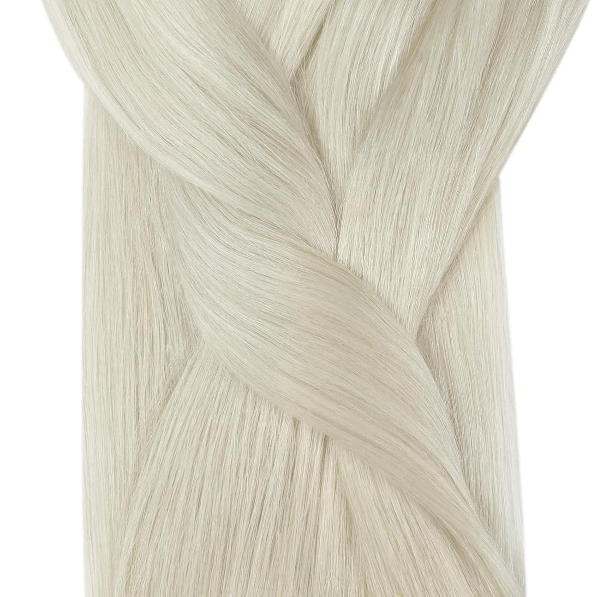 Echthaar Microring Extensions Platinblond 35cm