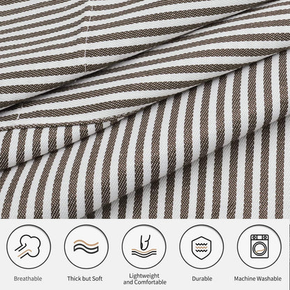 Kochschürzen Damen 2er Set mit Taschen, verstellbar, Baumwolle/Polyester
